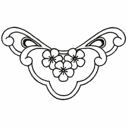 Flowers And Tree Embroidery Design 7 Flowers And Tree Embroidery Design 7